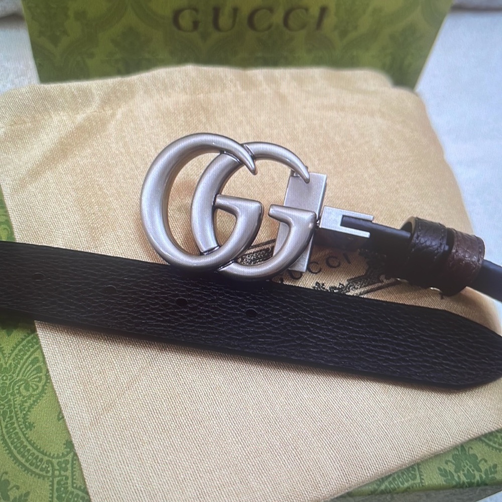 Gucci Black Leather Belt Bag with Silver Buckle - Picture 5 of 6